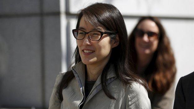 Ellen Pao outside the courthouse on 25 March 2015