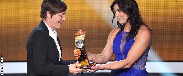 Abby Wambach and Hope Solo