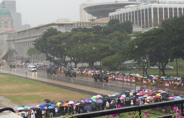 Queues in rain