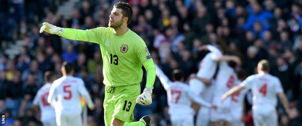 Lee Casciaro's goal sparked wild celebrations for Gibraltar, their first competitive goal