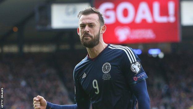 Steven Fletcher scored a hat-trick for Scotland as they moved onto 10 points in Group D