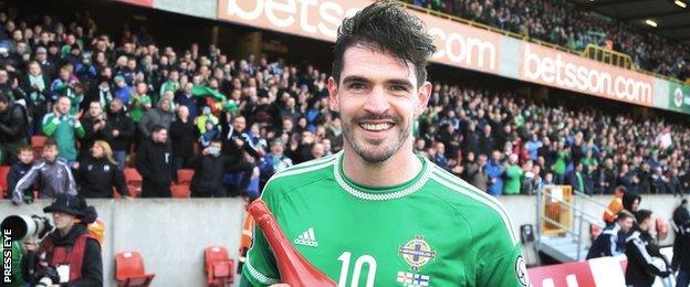 Kyle Lafferty was named man of the match