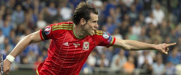 Wales forward Gareth Bale