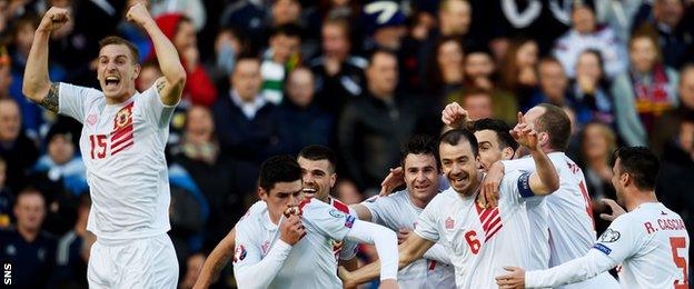 Gibraltar temporarily rocked Hampden when Lee Casciaro equalised