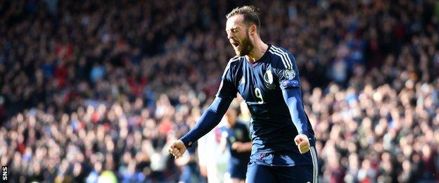 Steven Fletcher scored the first Scotland hat-trick since Colin Stein's four goals against Cyprus in 1969