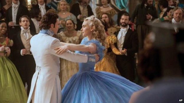 Richard Madden and Lily James in Cinderella