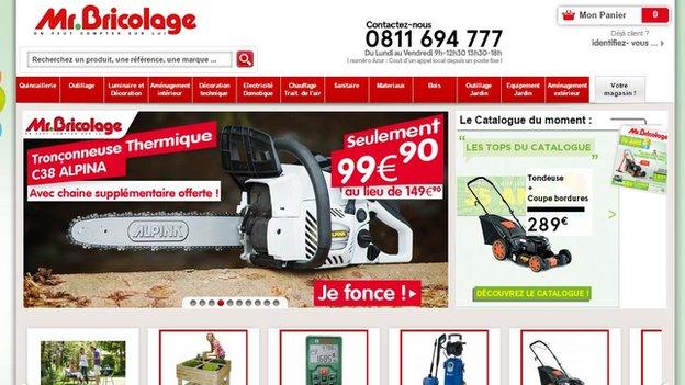 Mr Bricolage website