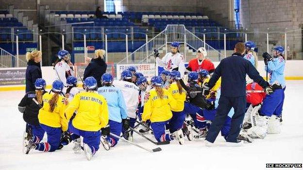 Women's team training