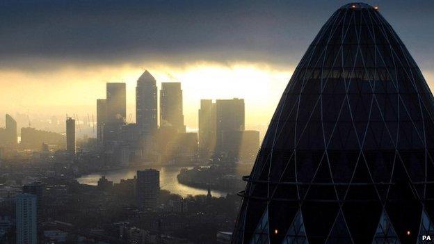 View of Canary Wharf