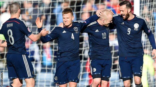 Scotland remain third in Group D after beating Gibraltar at Hampden