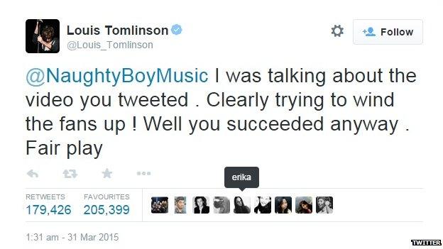 Louis Tomlinson reacted angrily to the leak.