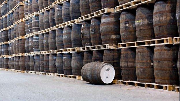 Scotch whisky barrels