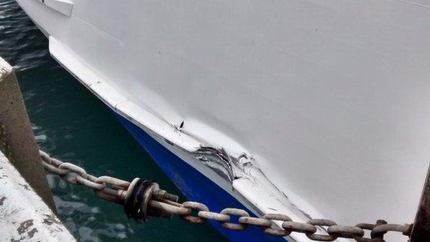 Condor ferry damage