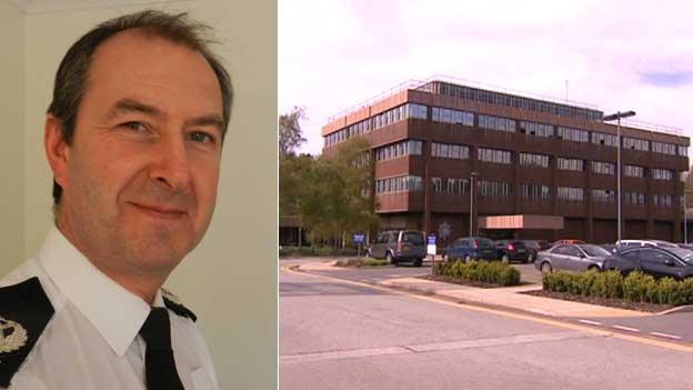 Stephen Jupp and Suffolk Police headquarters