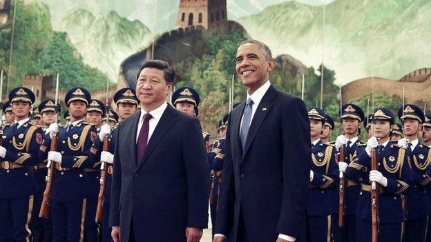 Barack Obama and Xi Jinping