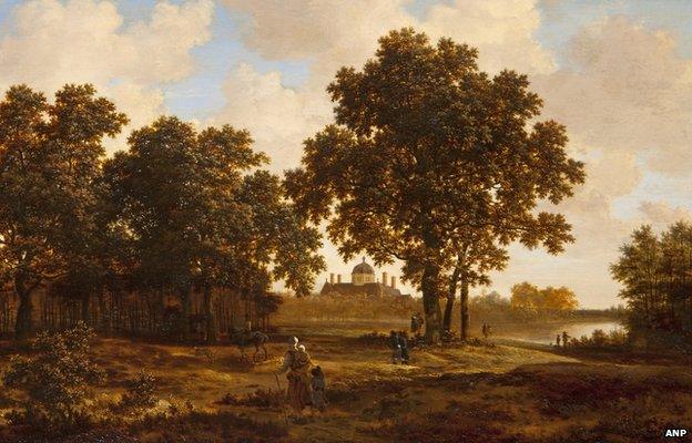 The Hague Forest with a View of Huis ten Bosch Palace by Joris van der Haagen