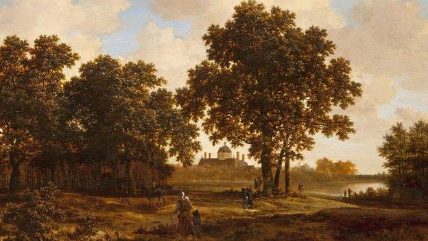 The Hague Forest with a View of Huis ten Bosch Palace by Joris van der Haagen