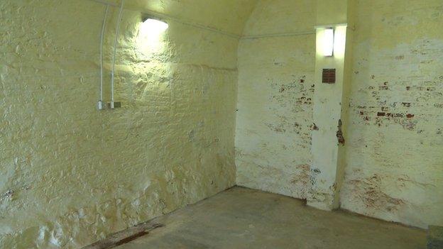 Room used during the Cold War at Castle Cornet, St Peter Port, Guernsey