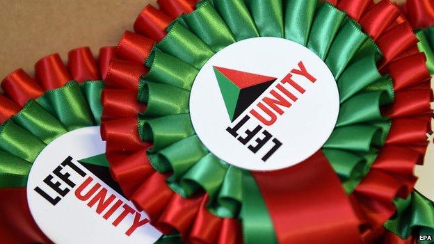 Left Unity rosettes