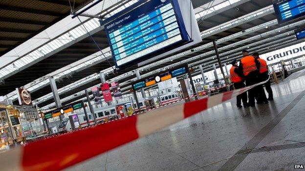 Munich central station (31 March)