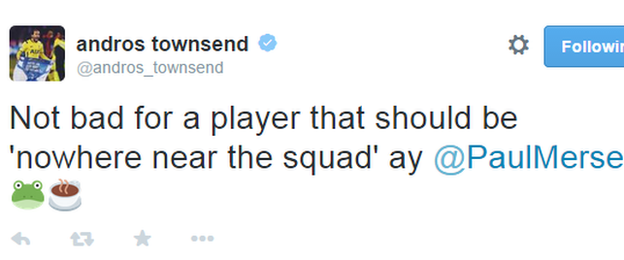 Andros Townsend Twitter