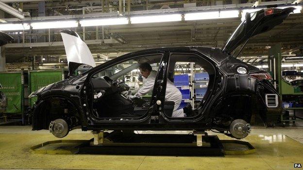 a rolling off the production line at their plant in Swindon