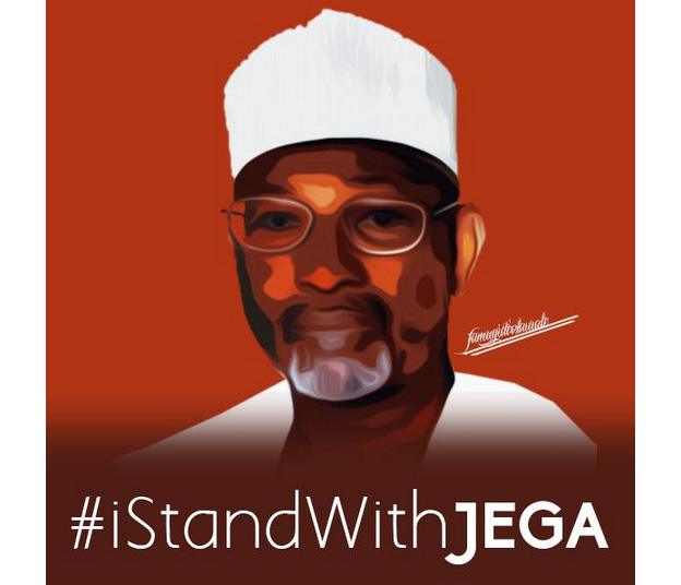 I stand with Jega poster