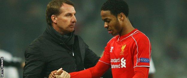 Raheem Sterling and Brendan Rodgers