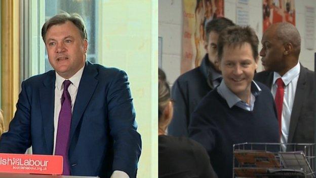 Ed Balls and Nick Clegg