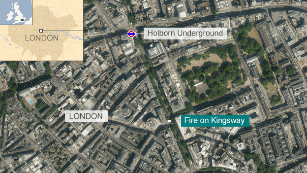 Holborn fire location