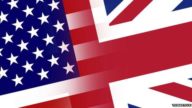 US and UK flags