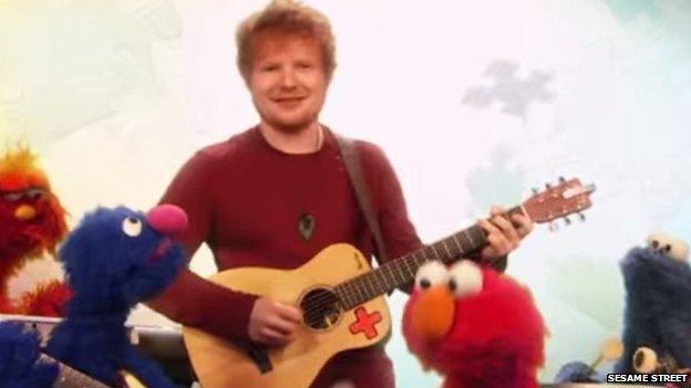 Ed Sheeran on Sesame Street