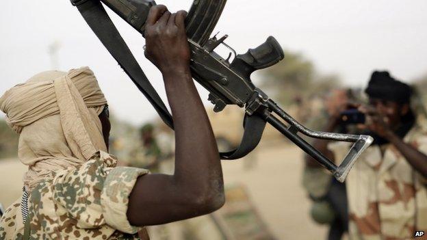 Chadian soldier from the international anti-Boko Haram force