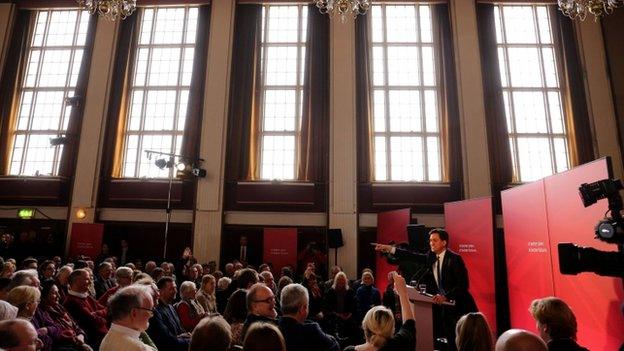 Ed Miliband at Bury Town Hall