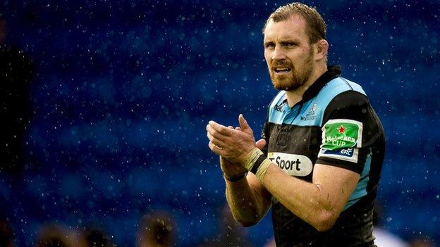 Alastair Kellock in action for Glasgow Warriors