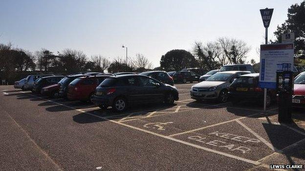 Manor Road Car Park in Sidmouth