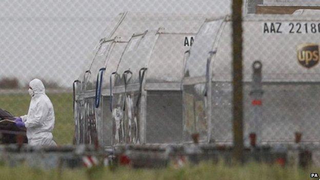 Bomb plot East Midlands Airport 2010