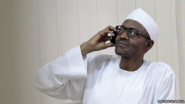 Picture shows former military ruler Muhammadu Buhari, who has become the first opposition candidate to win presidential elections in Nigeria. Gen Buhari's party said his opponent, incumbent Goodluck Jonathan, had admitted defeat and congratulated him via a phone call.