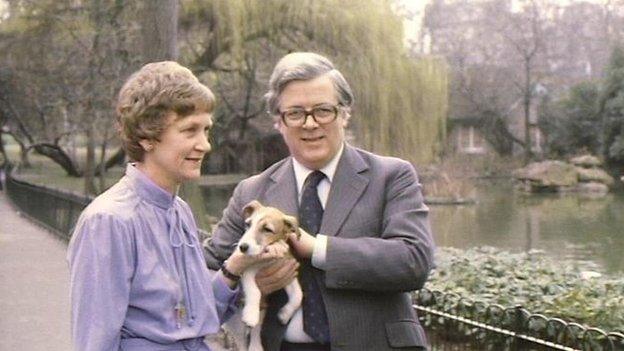 Elspeth and Geoffrey Howe in 1980