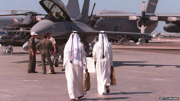 Warplanes at an airport in UAE