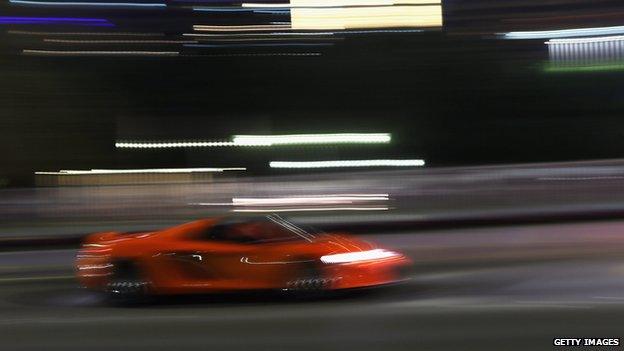 Fast car in Dubai