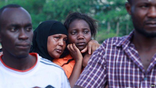 Kenyan university students, day after the attack