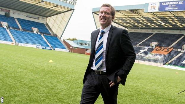 Kilmarnock manager Gary Locke