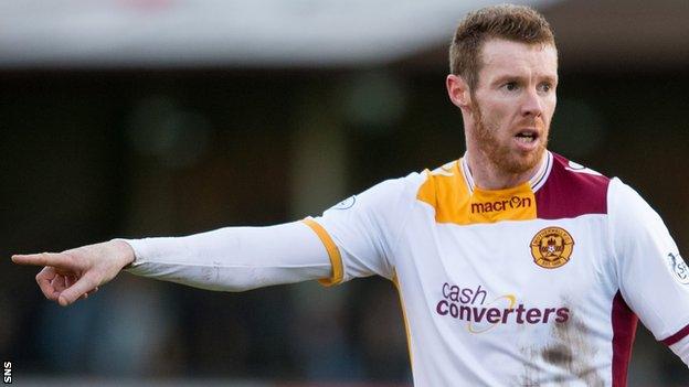 Motherwell midfielder Stephen Pearson