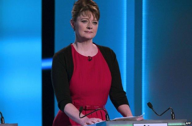 Leanne Wood during the debate