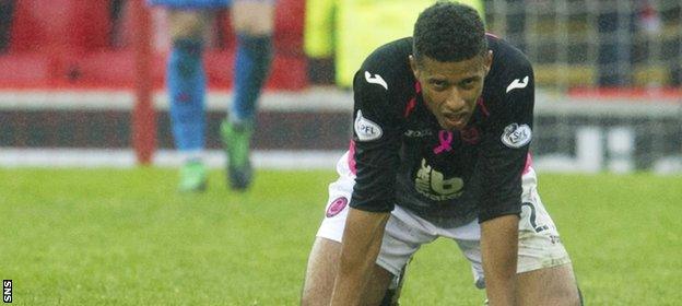 Lyle Taylor had multiple chances to score for Partick Thistle