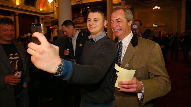 Nigel Farage on the campaign trail in Thanet