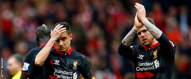 Philippe Coutinho and Alberto Moreno