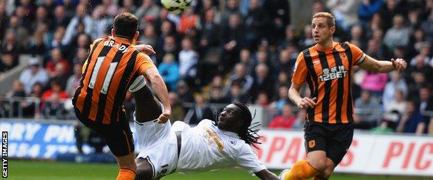 Swansea's Bafetibis Gomis