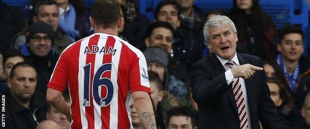 Mark Hughes. Charlie Adam